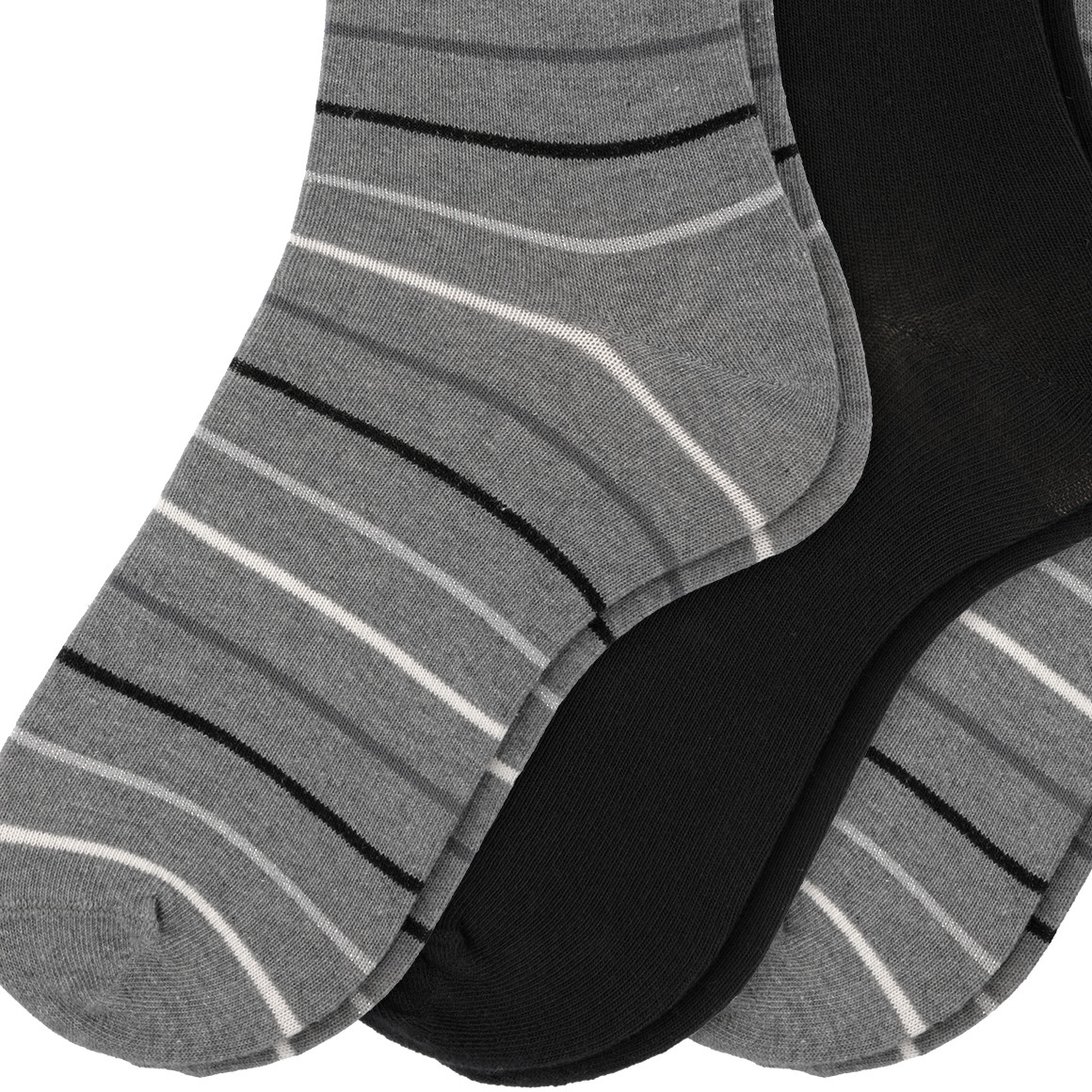 3 Paar Damen Socken mit Glitzer-Details