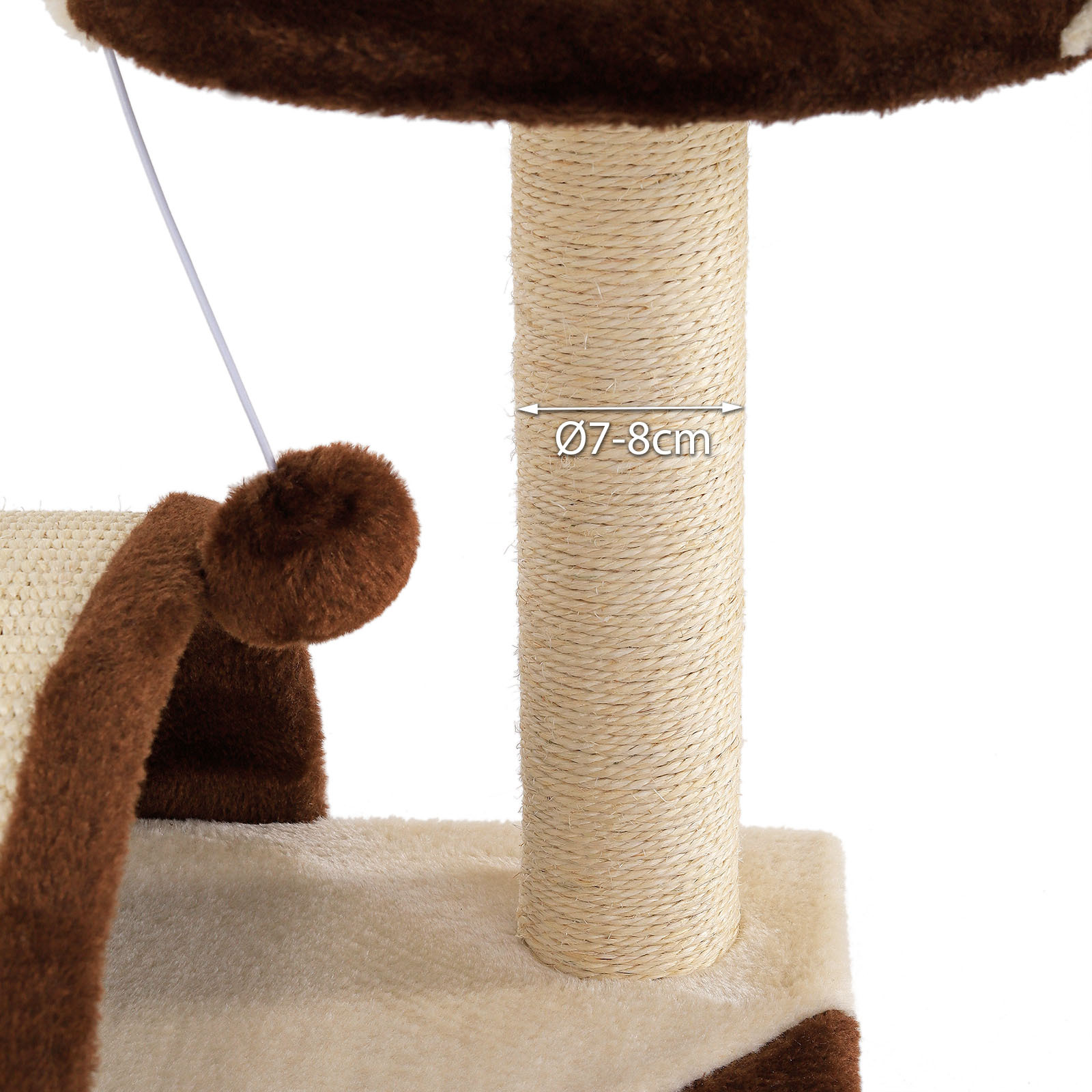 Lionto Kratzbäume Lionto Kratzbaum Höhe 43 cm braun/ beige