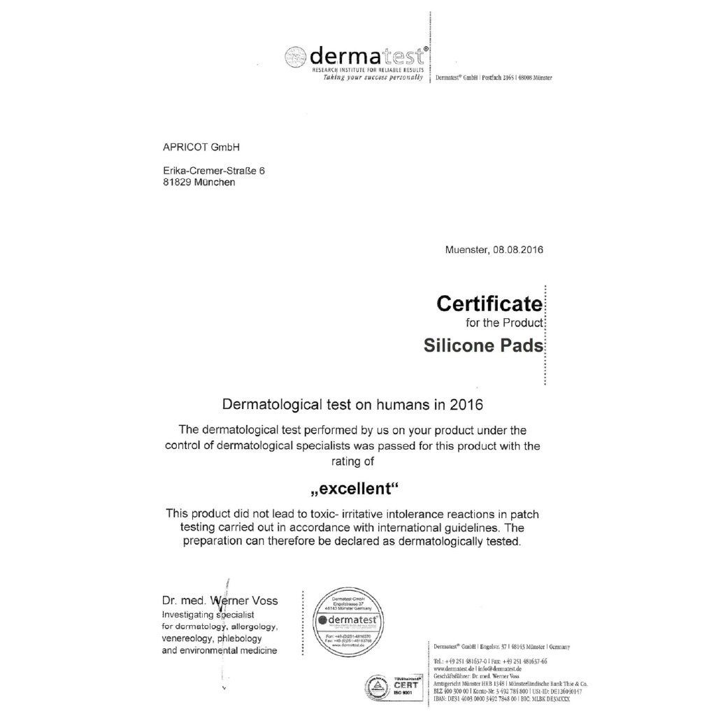 APRICOT Beauty Gesichtsmaske APRICOT Silikon Stirn Pad mit Hyaluron gegen Stirnfalten, Zornesfalten, Wiederverwendbar