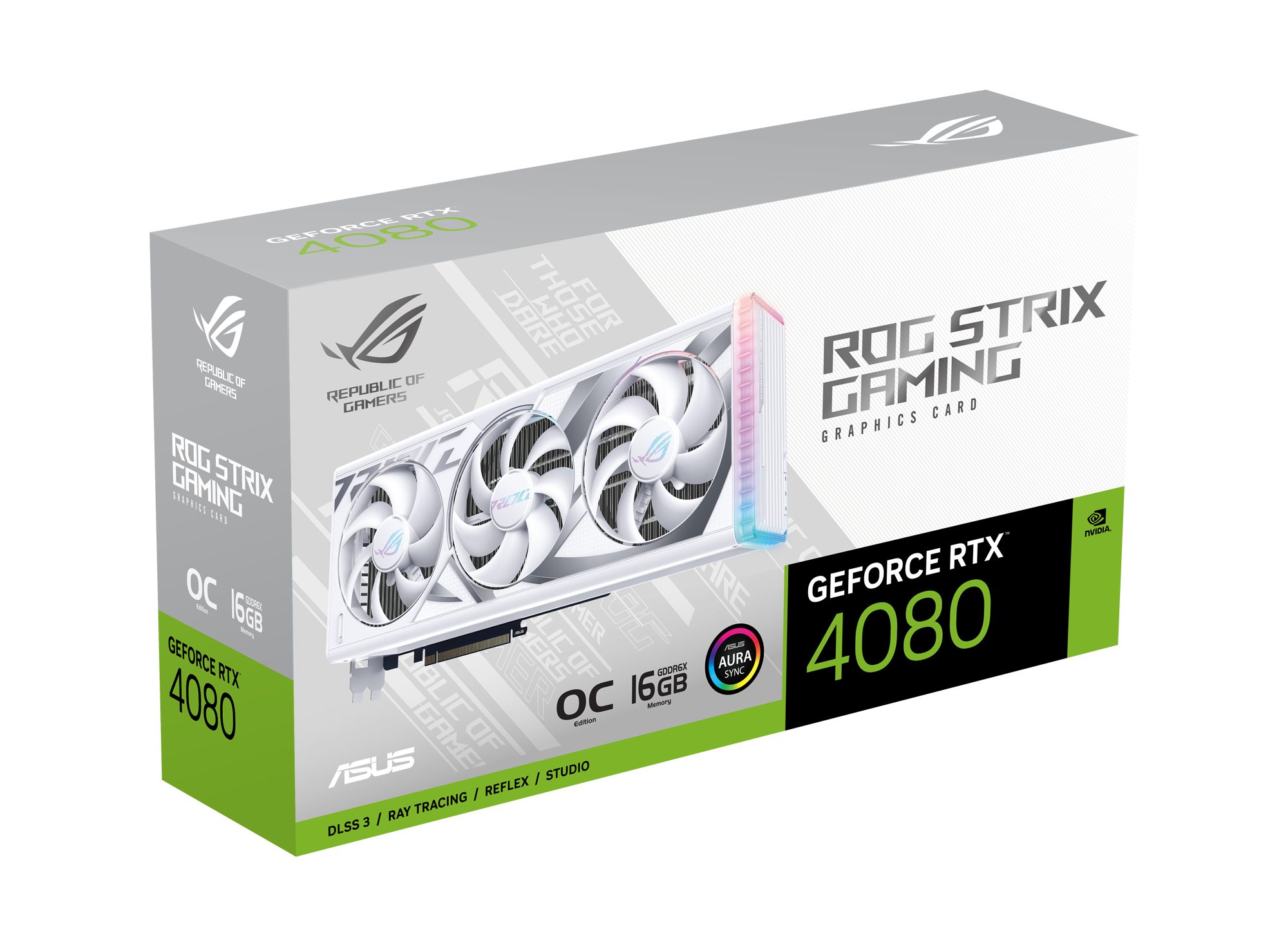 Asus ROG-STRIX-RTX4080-O16G-WHITE Grafikkarte (16 GB, GDDR6X)