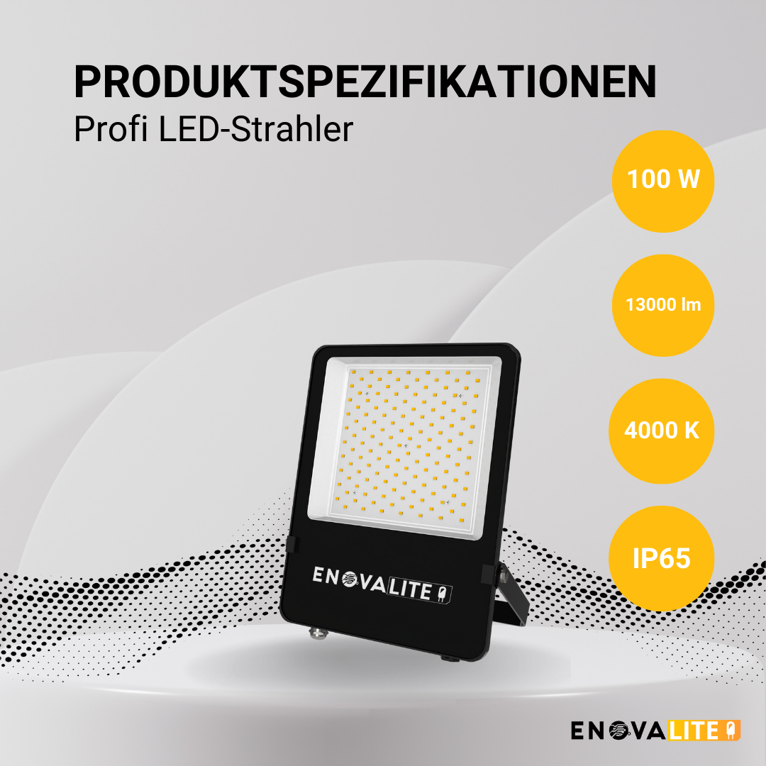 ENOVALITE LED-Fluter, 100 W, 4000 K