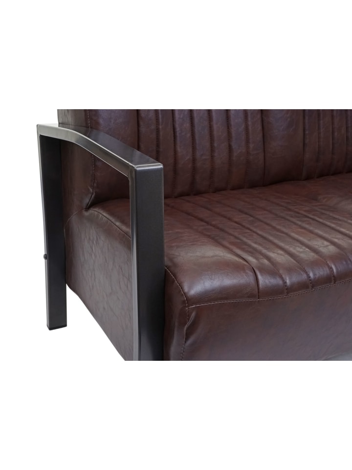 MCW Wohnzimmer-Set H10 im Industriedesign, Braun günstig kaufen onesize