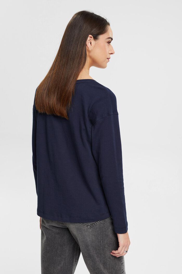 Longsleeve mit V-Ausschnitt