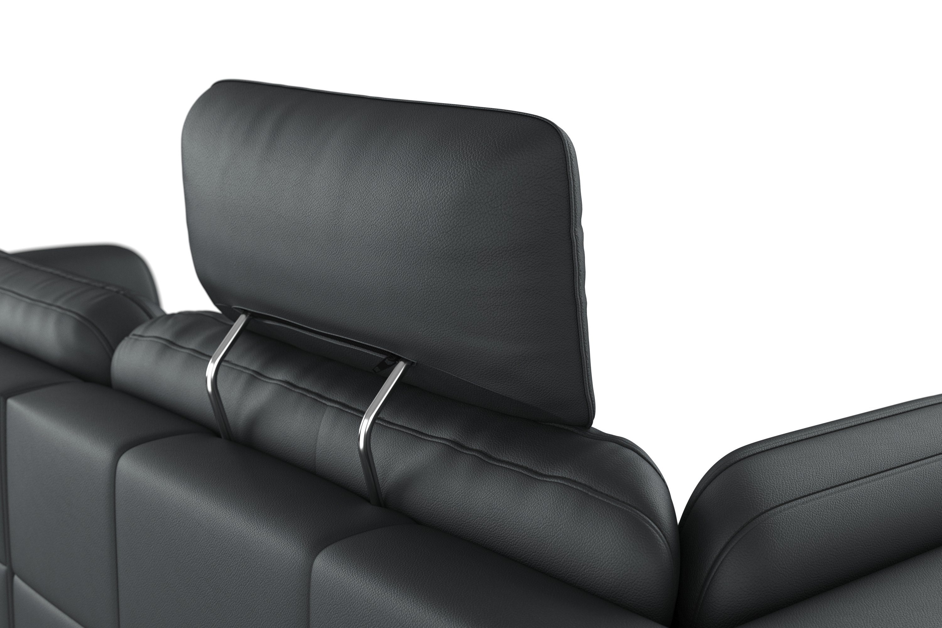 sit&more Ecksofa Bendigo, inklusive Sitztiefenverstellung, Bodenfreiheit 15 cm, in 2 Fußfarben