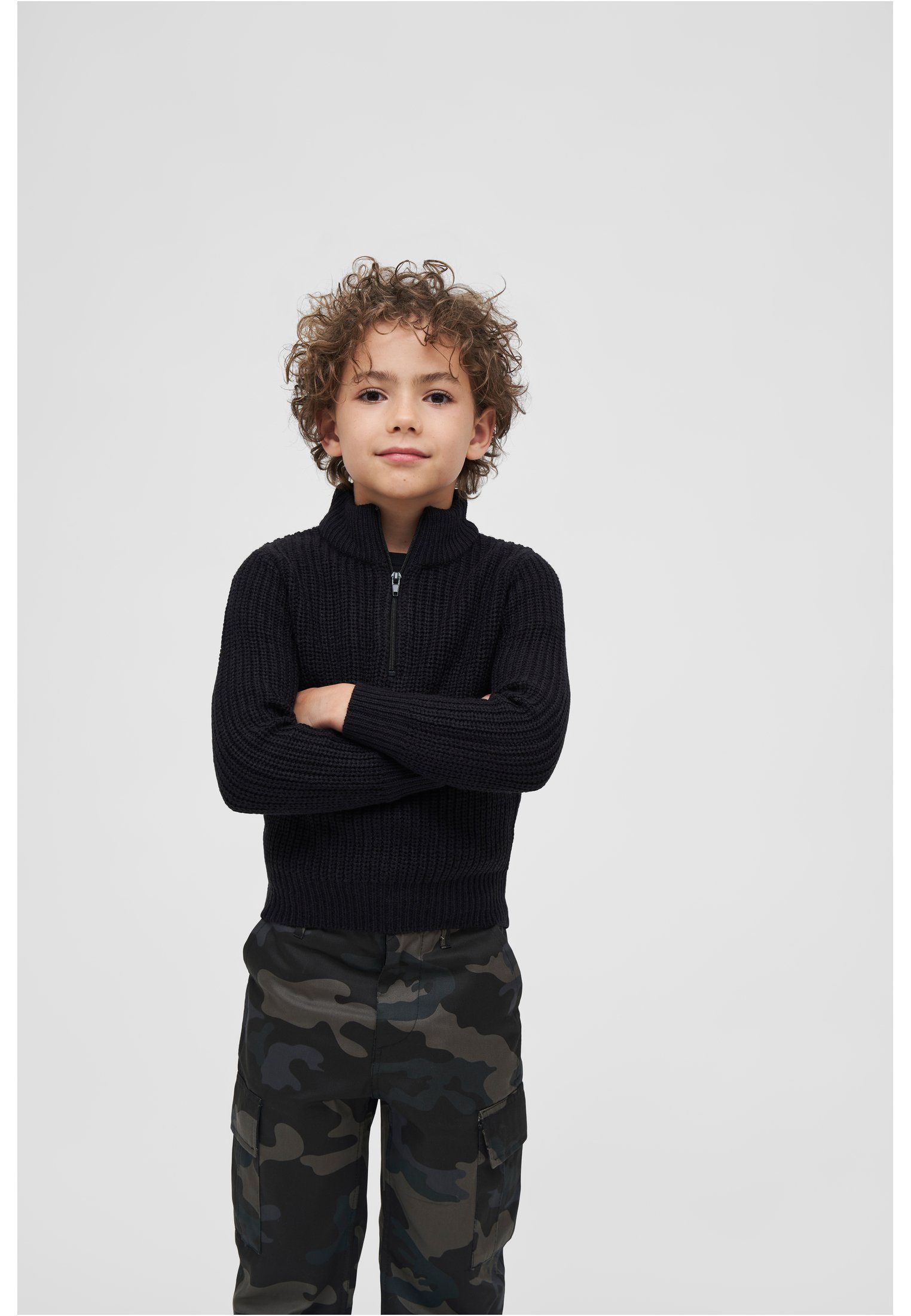 Brandit Kapuzenpullover Unisex Kids Marine Troyer Pullover (1-tlg)