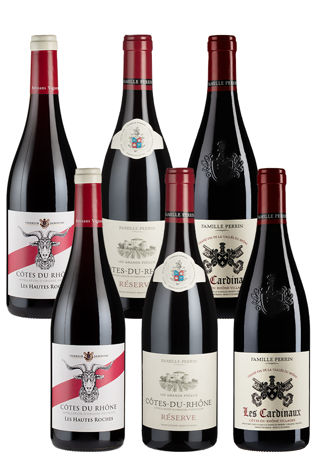 6er-Paket Rhône Rotweine