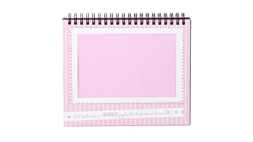 goldbuch Tischaufsteller Sweetheart rosa für 12 Fotos 10x15 cm rosa