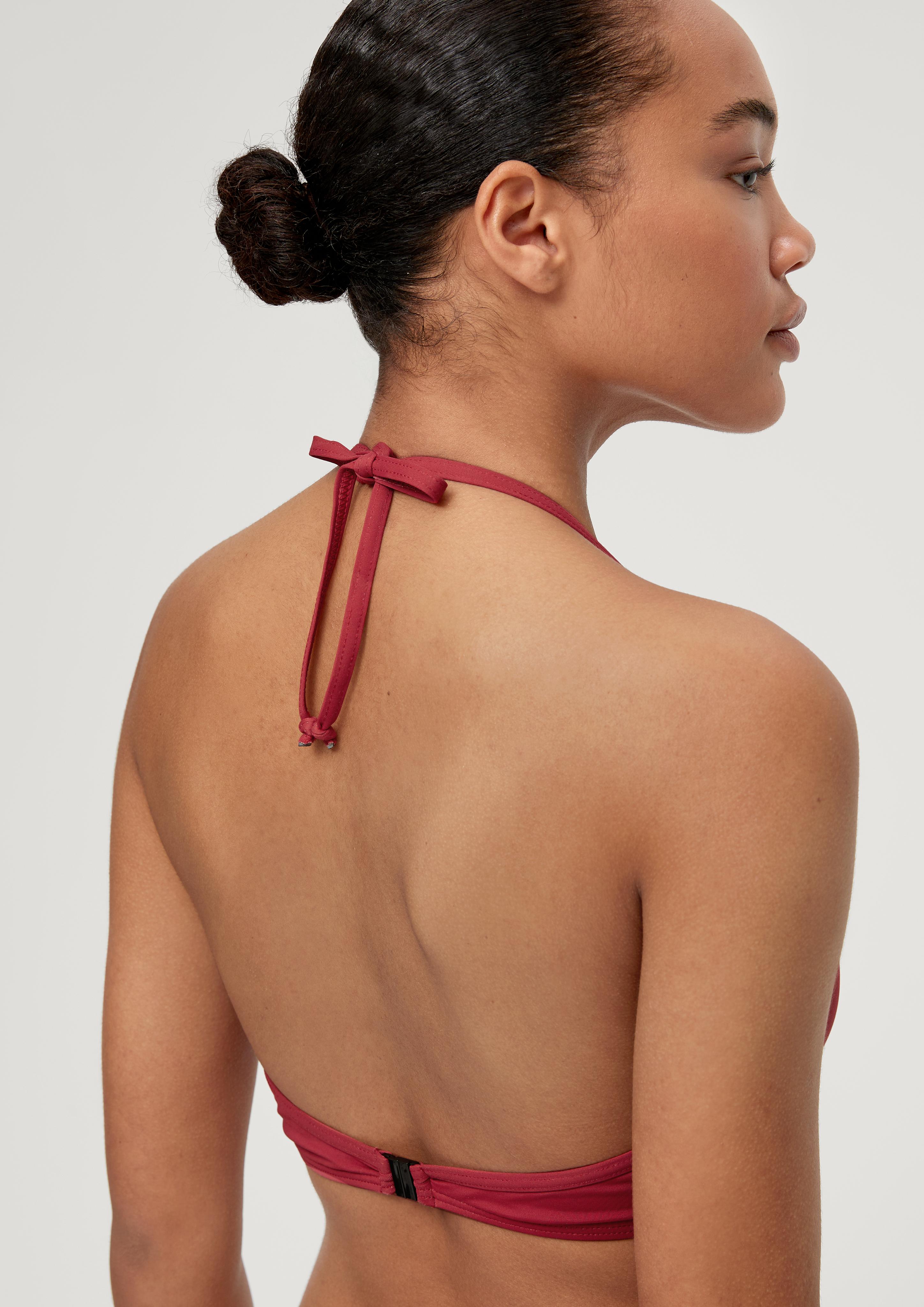 Neckholder Bikini Top mit Lochstickerei  EME-6008703-3400