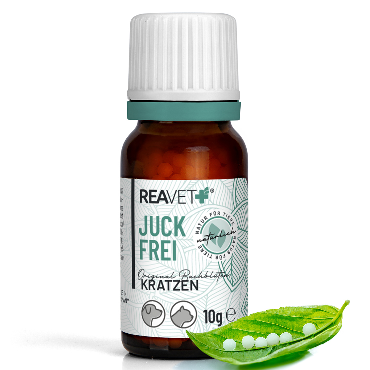 REAVET Ergänzungsfutter & Aufzucht REAVET Bachblüten Globuli - Juckfrei 10g