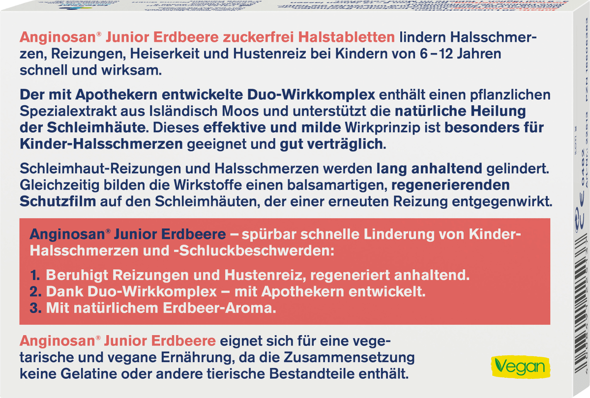 Anginosan Junior Halstabletten zuckerfrei, 20 St
