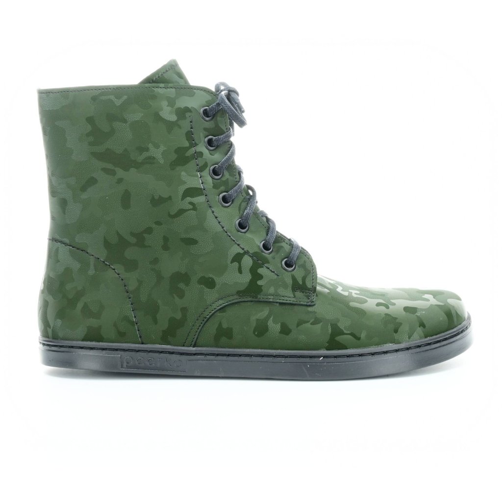 Peerko Go Camo grüne Barfuß-Stiefeletten