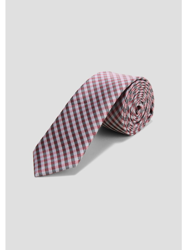 s.Oliver BLACK LABEL Krawatte in Grau-rot günstig kaufen 1