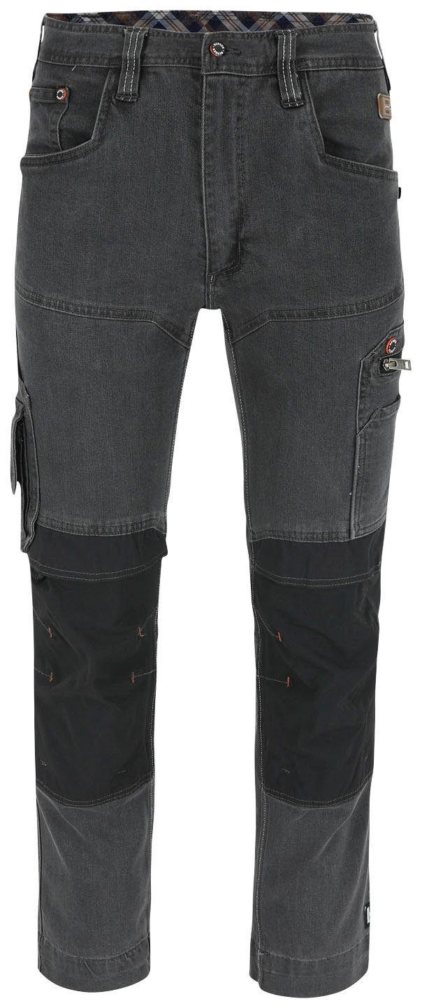 Herock Arbeitshose Sphinx Hoses Stretch-Jeanshose, mehreren Taschen, mit Coolmax® und Thermolite®