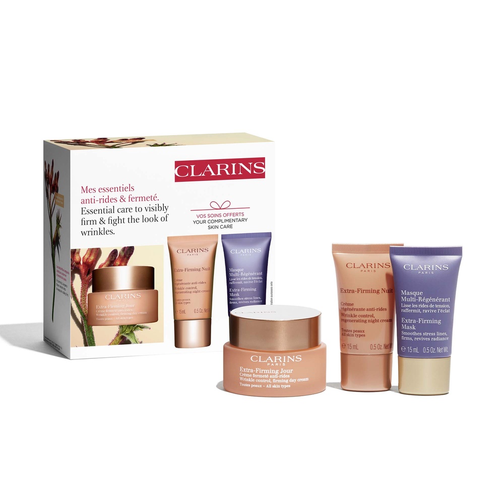 Clarins Coffret Mes essentiels anti-rides & fermeté. Soins visage  anti-âge, anti-rides dès 40 ans