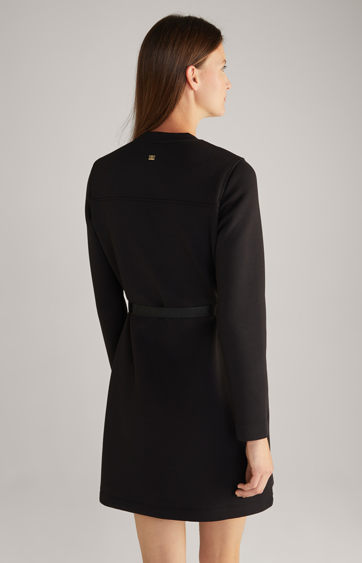 Sweat-Kleid in Schwarz