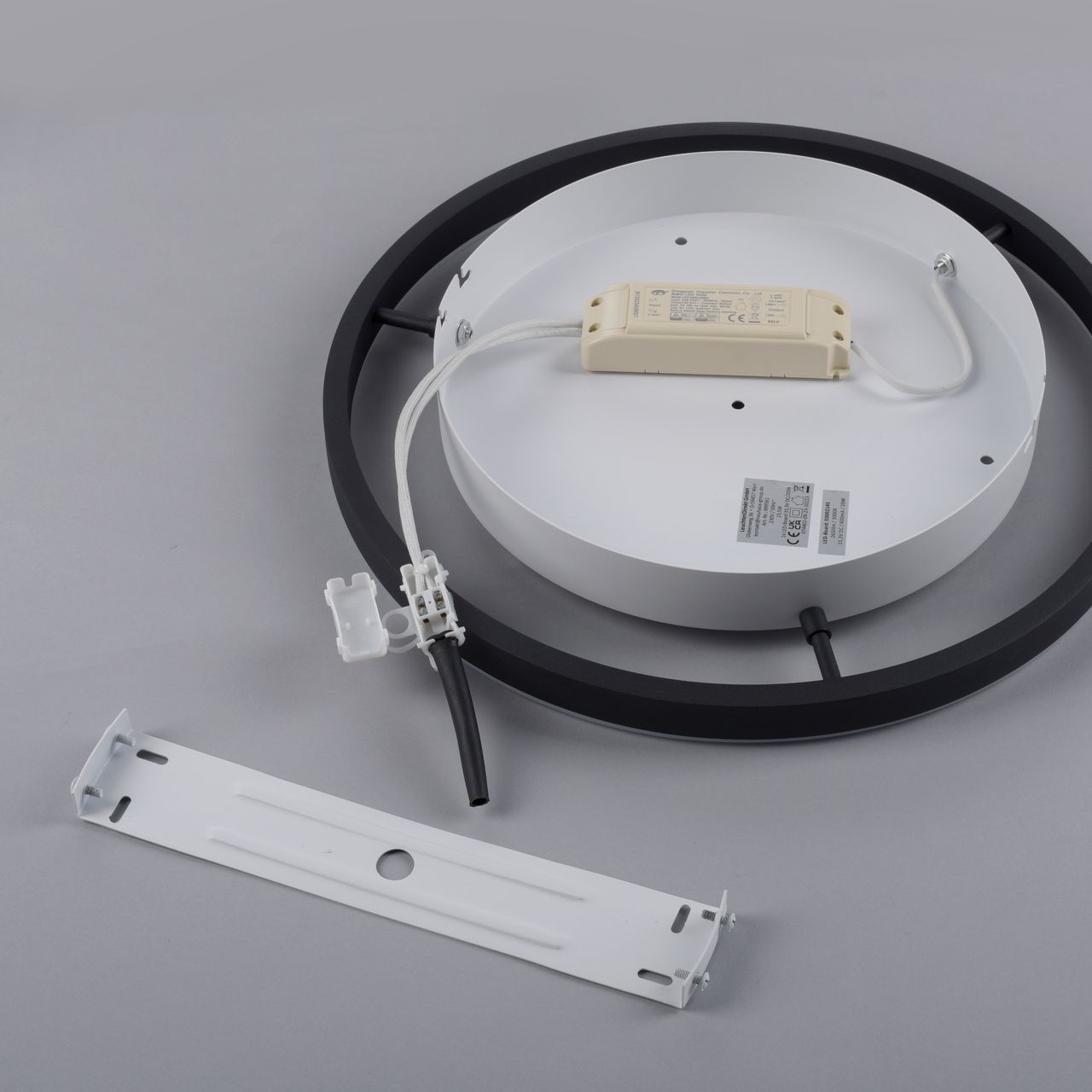 JUST LIGHT LED Deckenleuchte GREEN RITUS, 3-Stufen-Dimmer, echtes Moos, Ø39,3cm