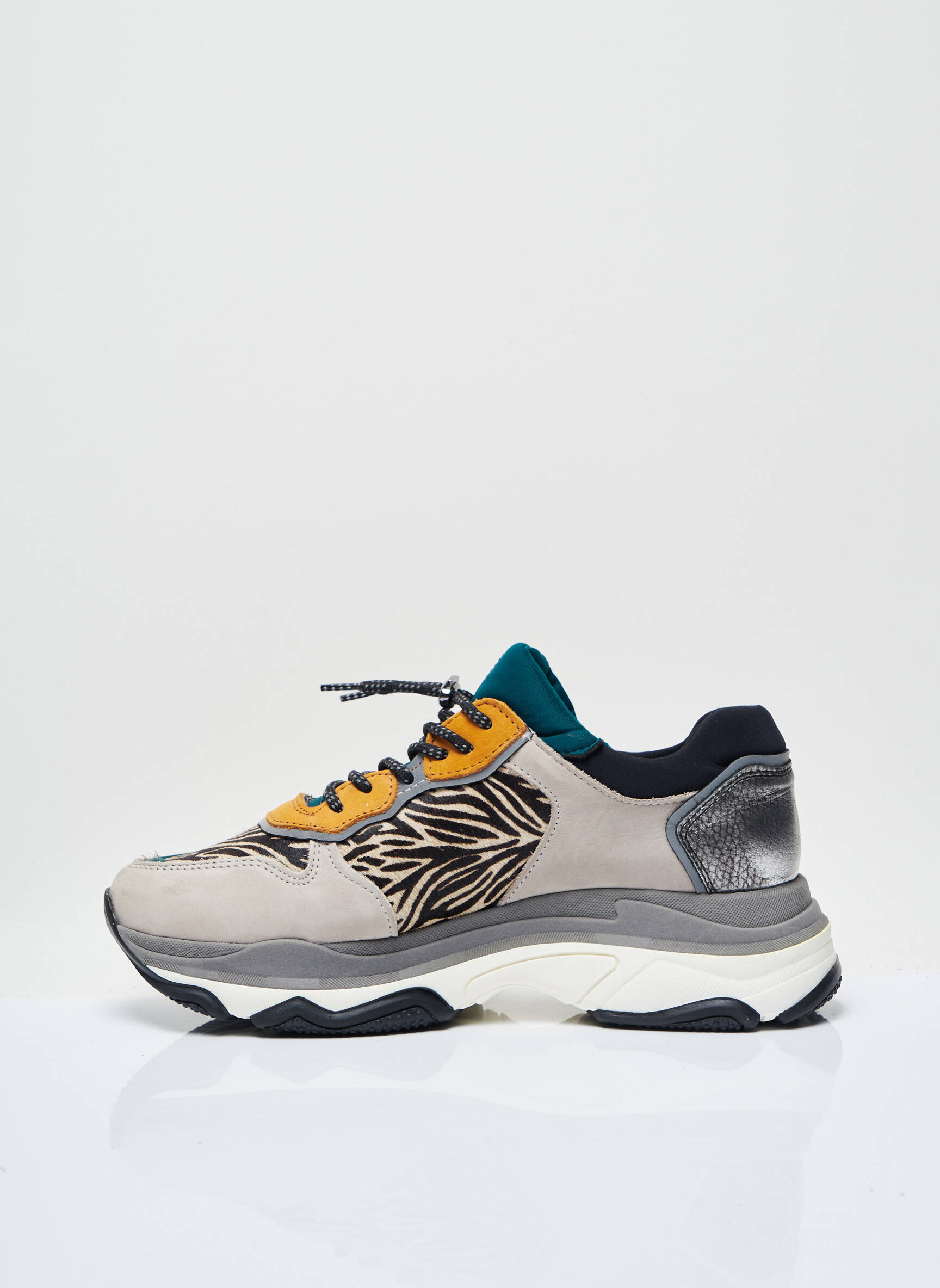 Bronx Baskets Femme couleur gris