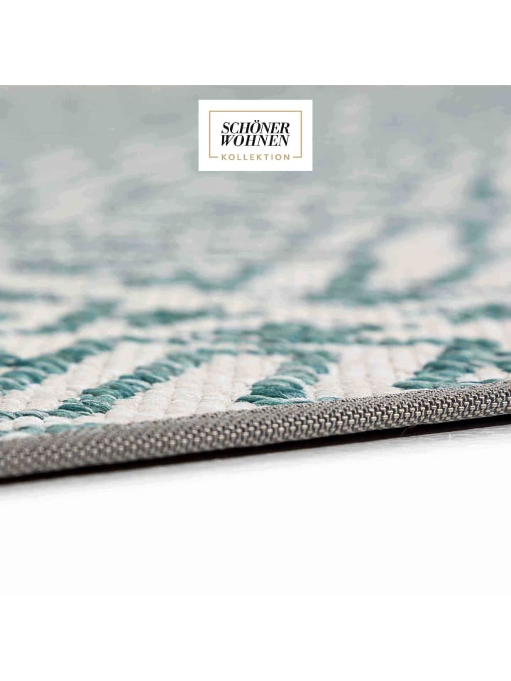 Schöner Wohnen Kollektion Outdoor Teppich PARKLAND in Aquamarin günstig kaufen
