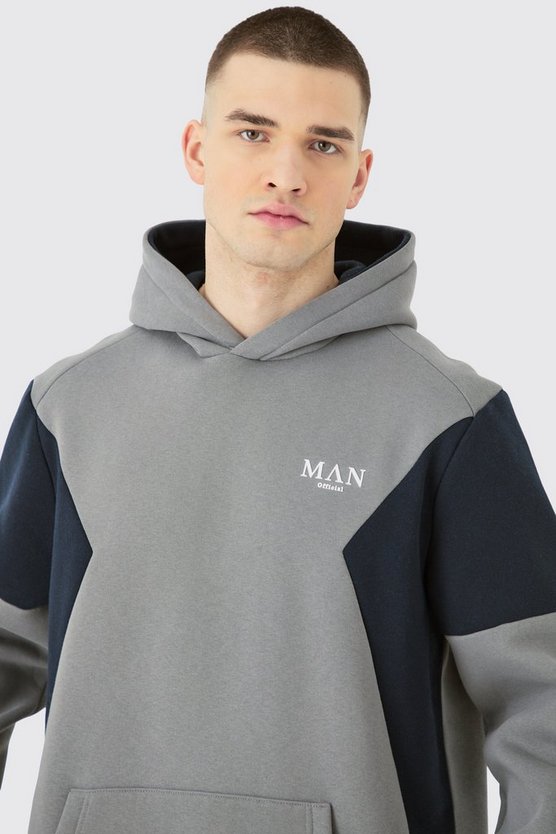 Tall Colorblock Man Roman Hoodie