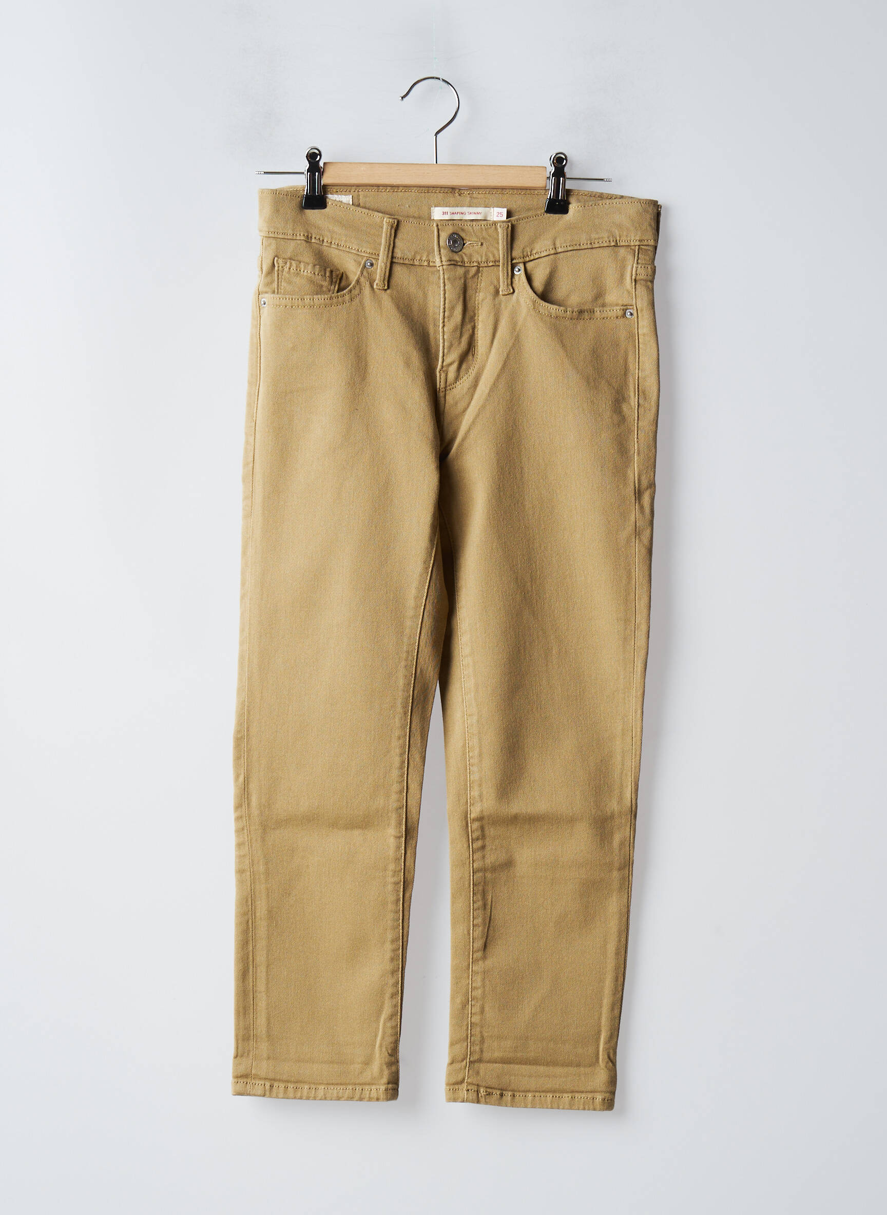 Levis Jeans Skinny Femme couleur beige