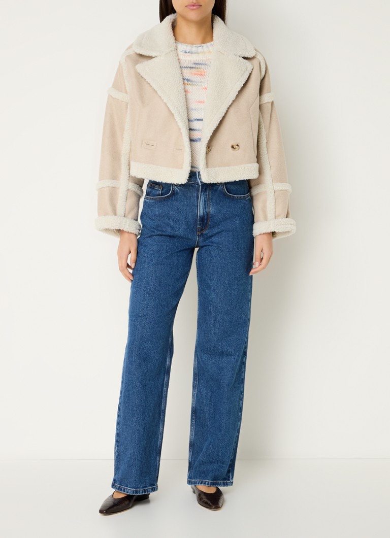 MUNTHE Sambino cropped lammy coat