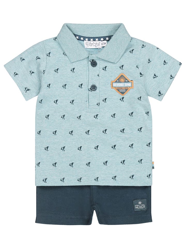 Dirkje 2tlg. Outfit in Blau/ Hellblau günstig kaufen