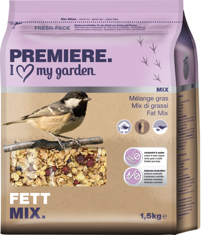PREMIERE Wildvogelfutter PREMIERE Fett-Mix 1,5kg