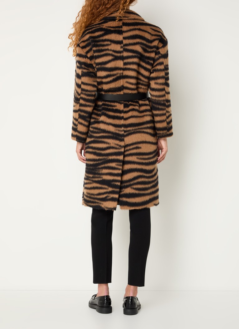 MaxMara Vidim -takki alpakkasekoitteesta seeprakuviolla