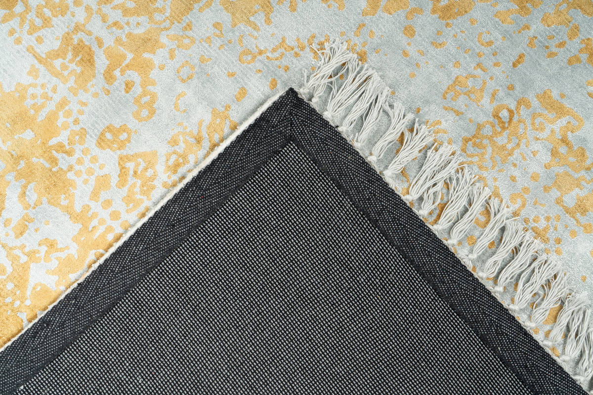 Padiro Teppich Grau / Gold 80cm x 150cm