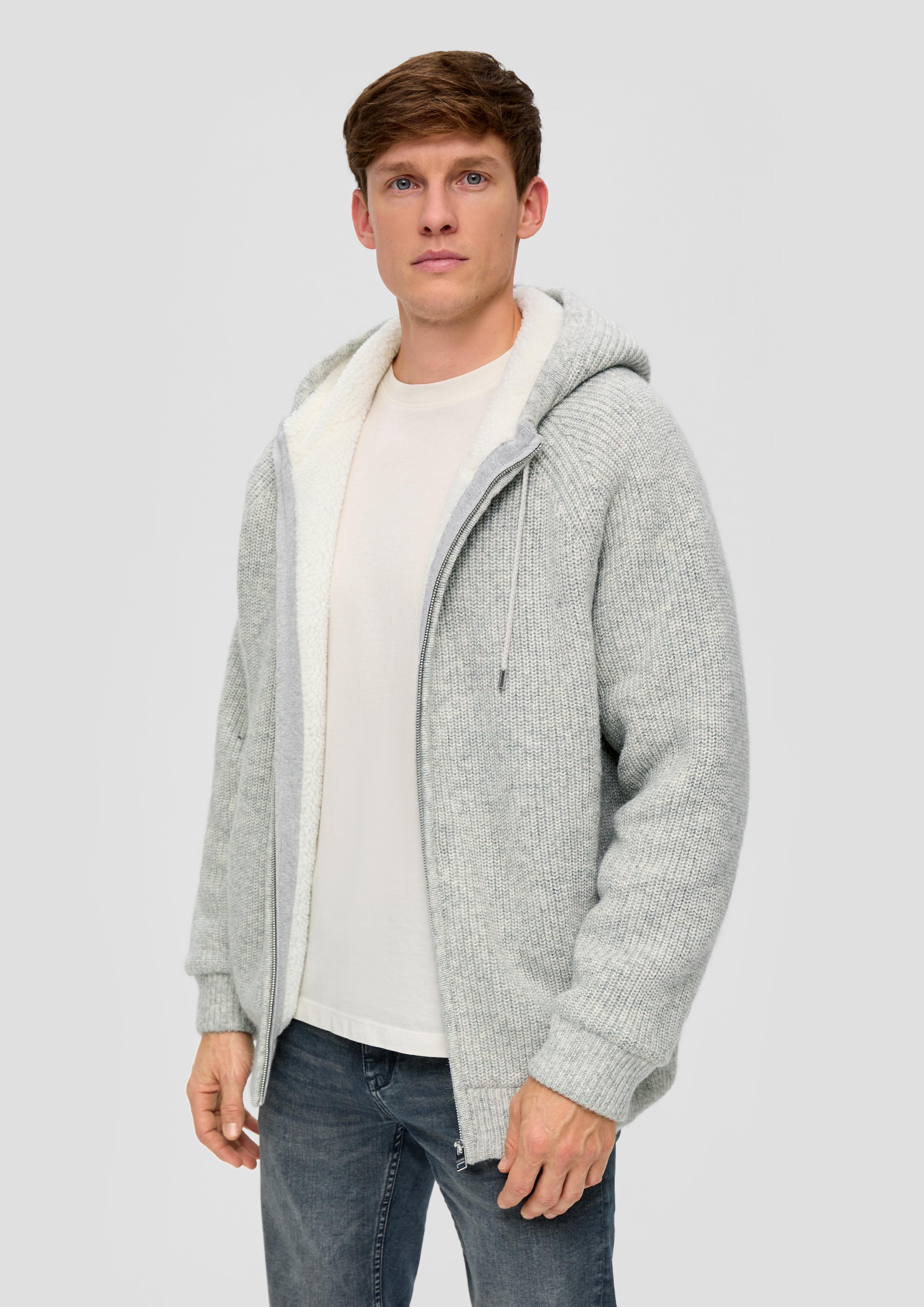 Fleecejacke mit Kapuze  2137420-94X0