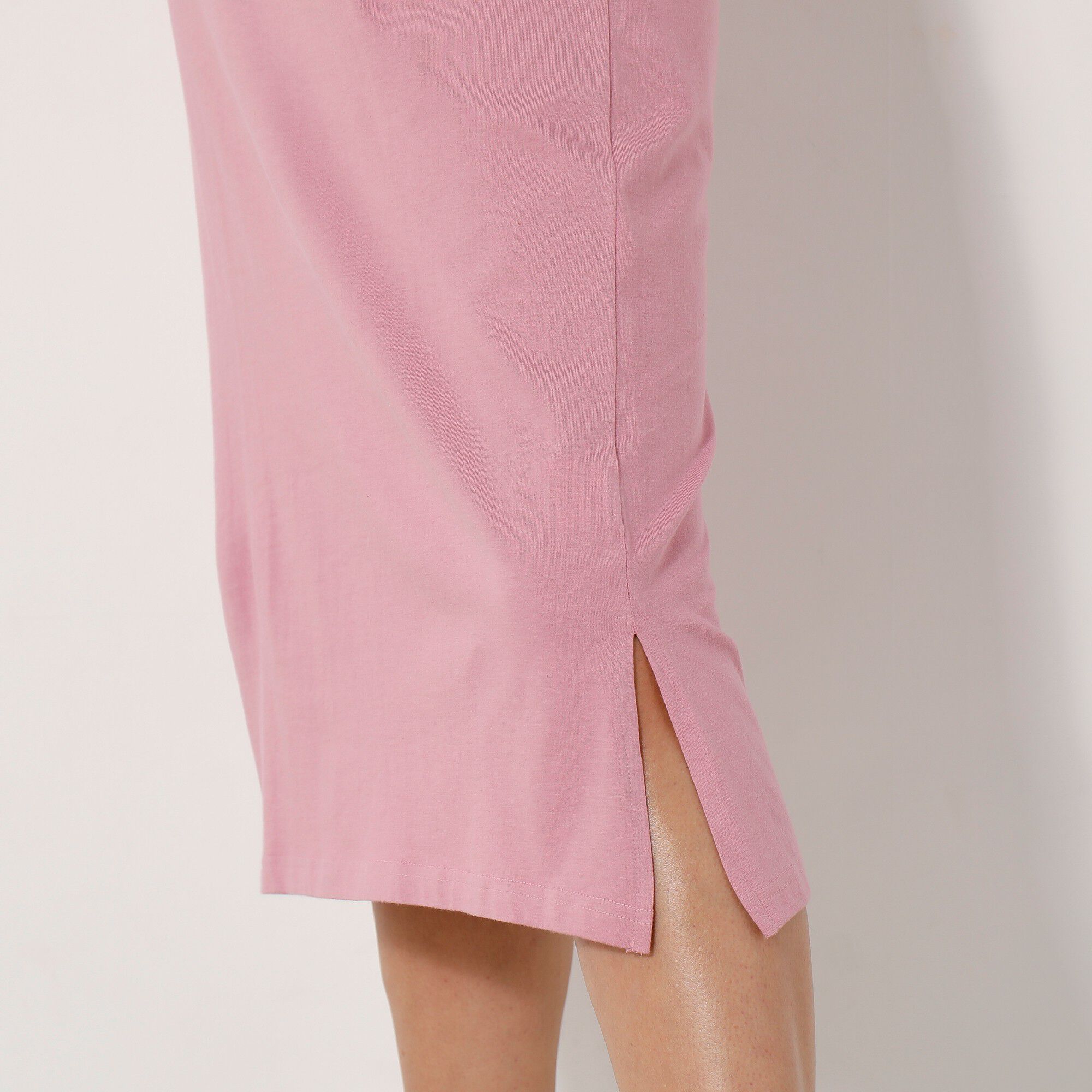 Chemise de nuit fleurs manches longues
