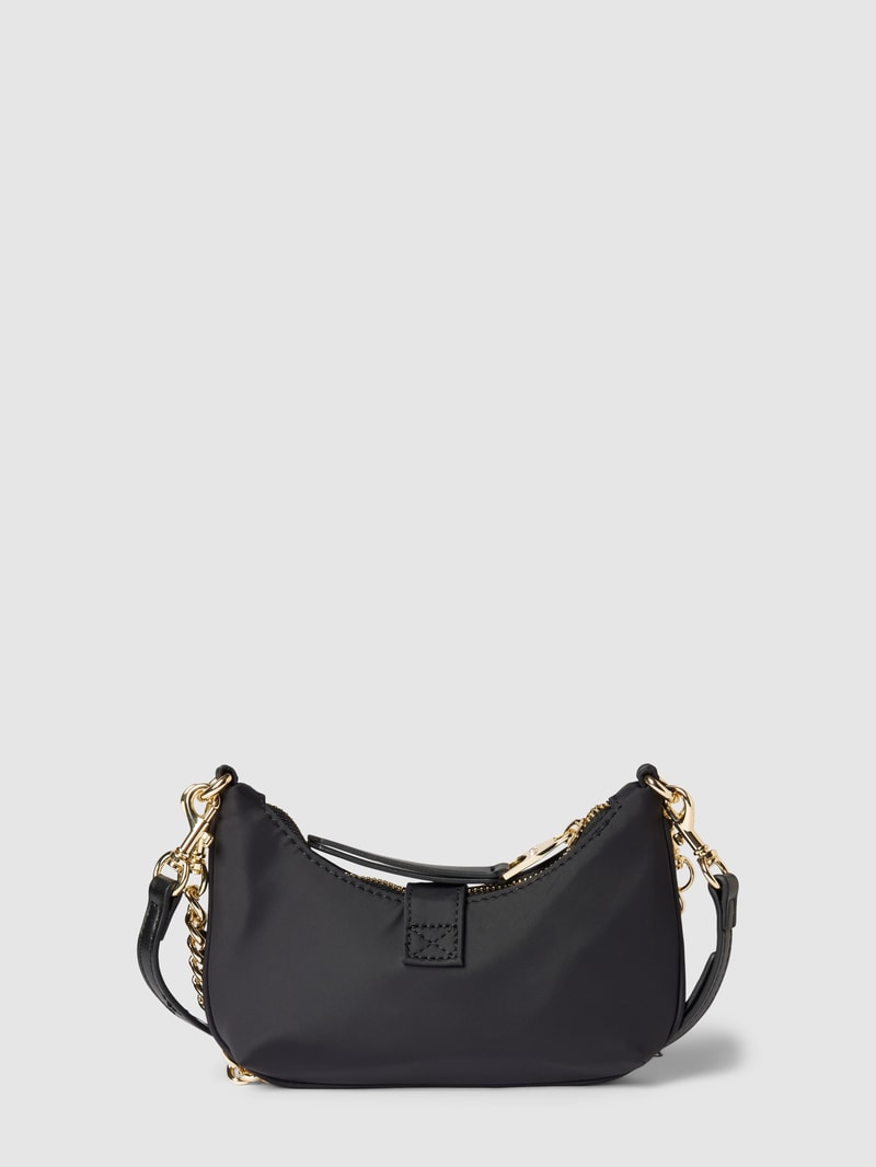 Handtasche mit Label-Detail Modell 'BARO' in schwarz