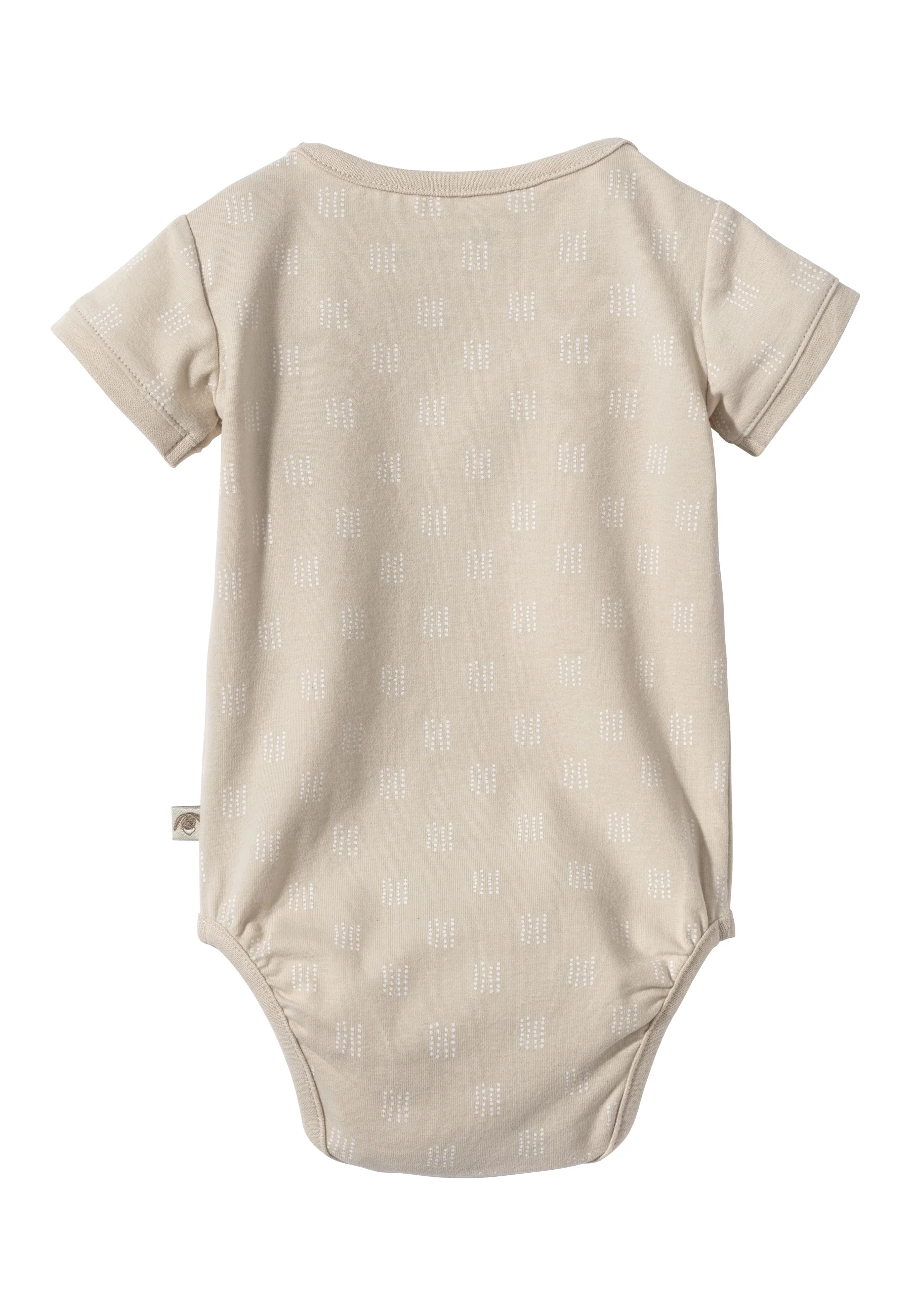 Baby Body Hase Happy mit Druckknöpfen in beige