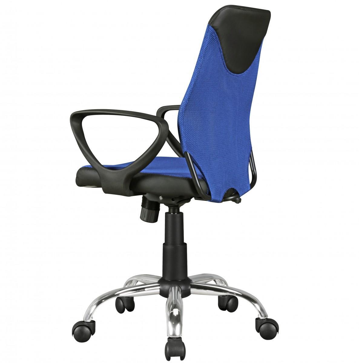 Amstyle Kinder-Drehstuhl KiKa, Schwarz-Blau