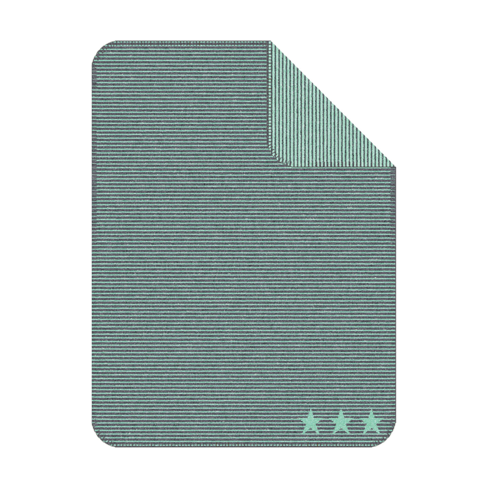 Babydecke Lelu anthrazit/mint