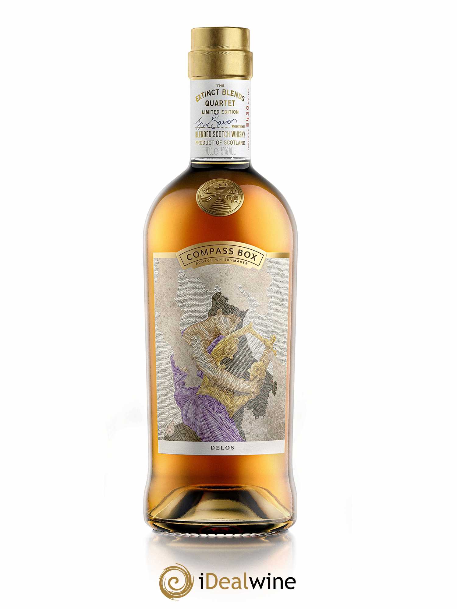 Whisky Compass Box Delos (70cl)  - Lot de 1 Bouteille