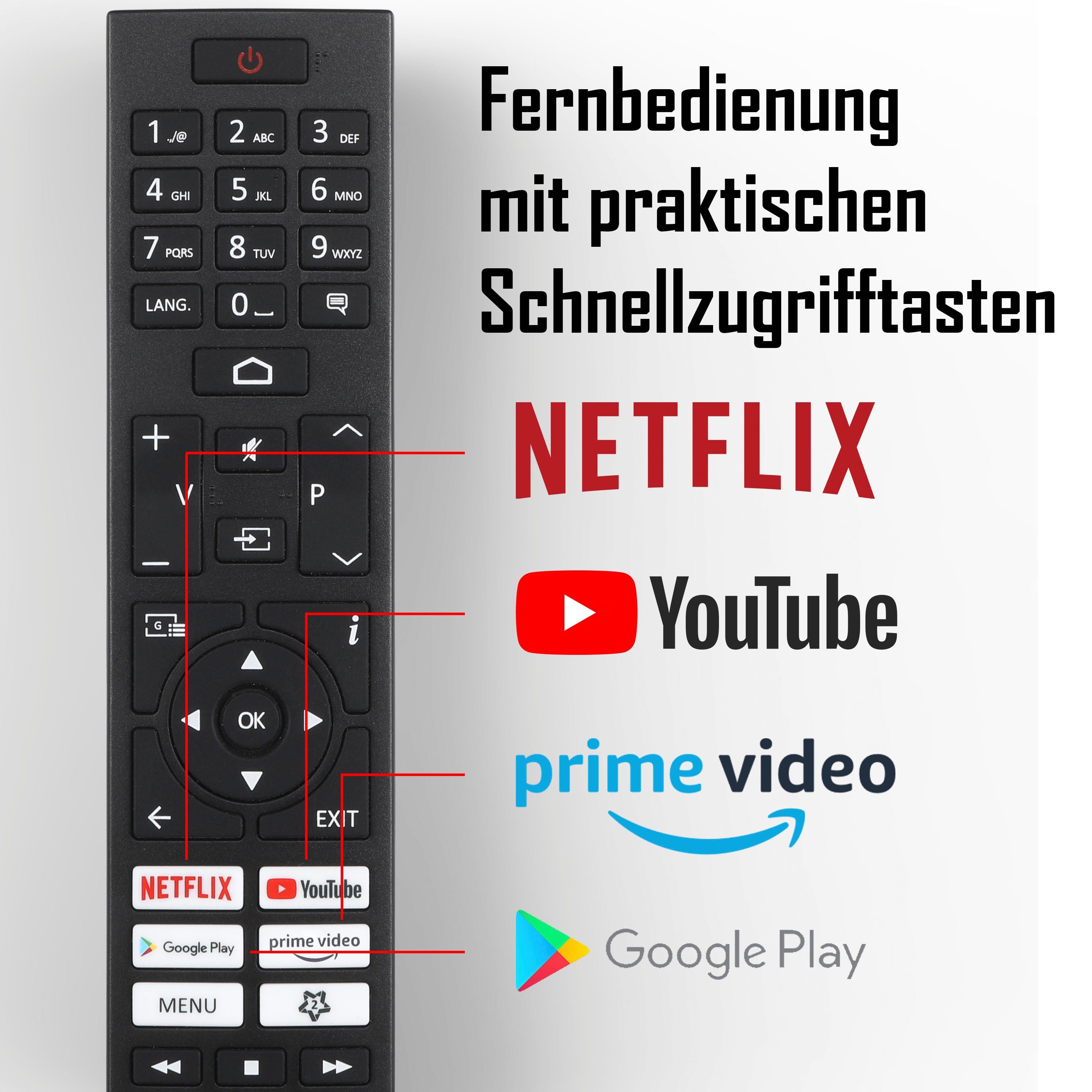 JVC LT-24VAH3255 LCD-LED Fernseher (60 cm/24 Zoll, HD ready, Android TV, Smart-TV)