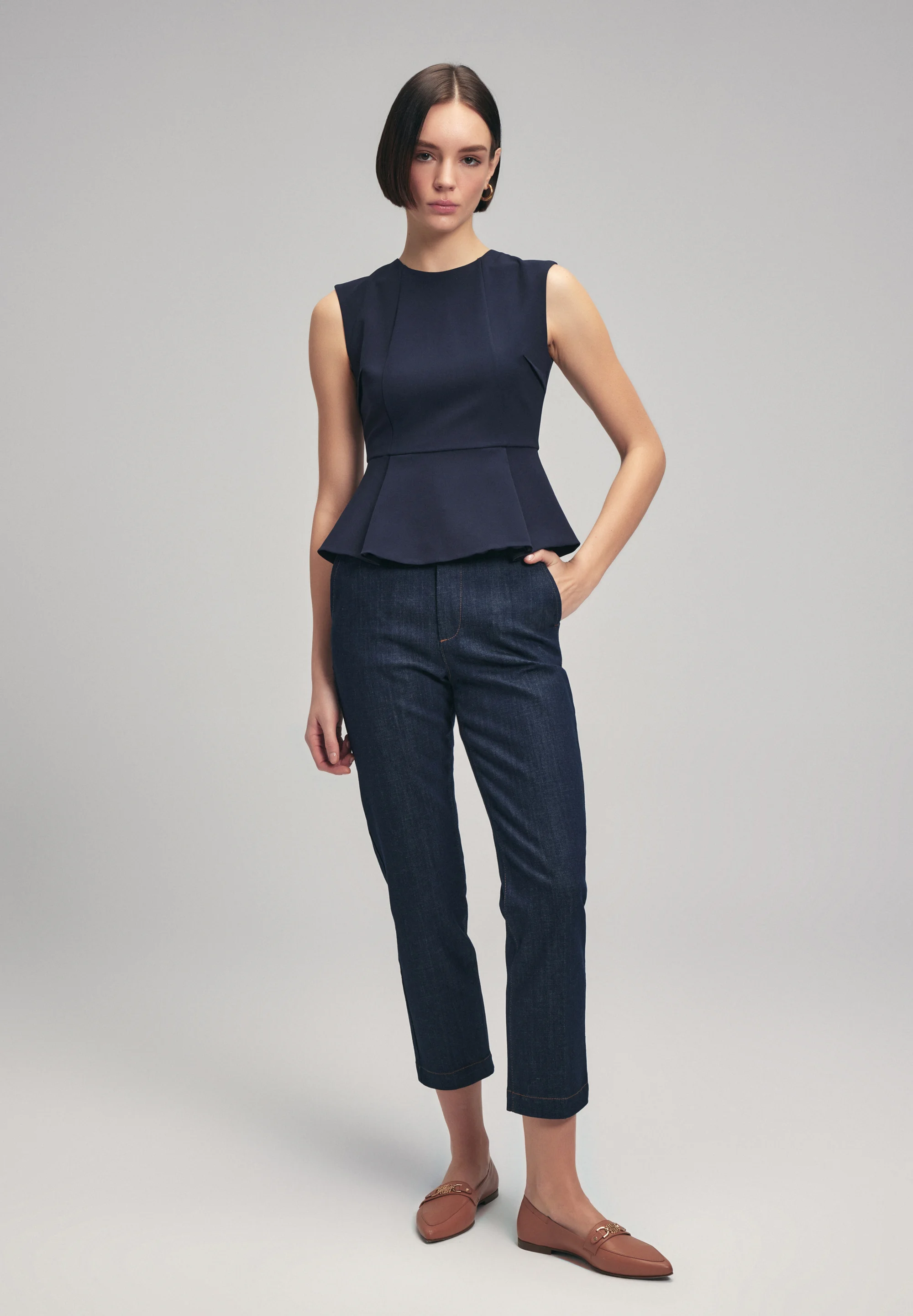 adL PLISADO PEPLUM - Top