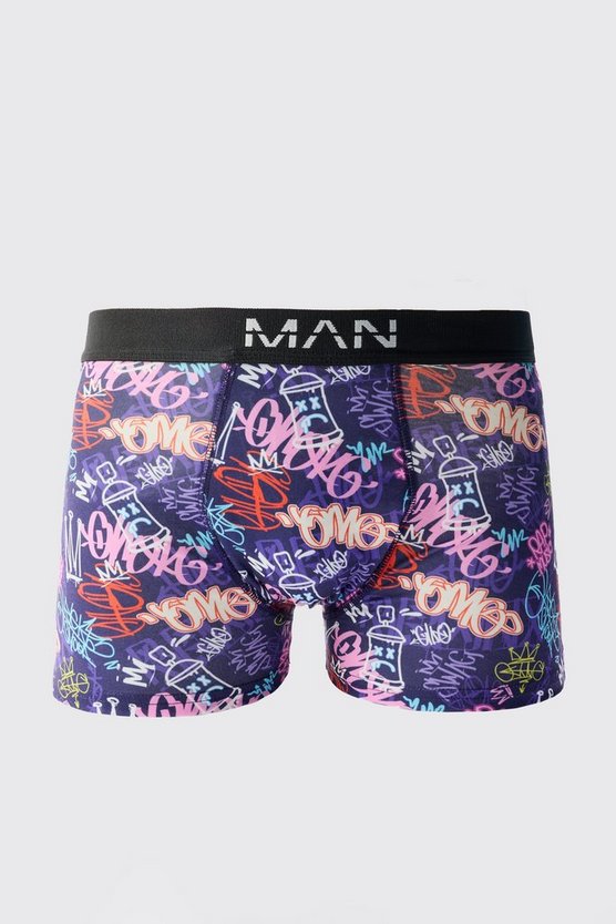 Boxershorts mit Grafitti-Print