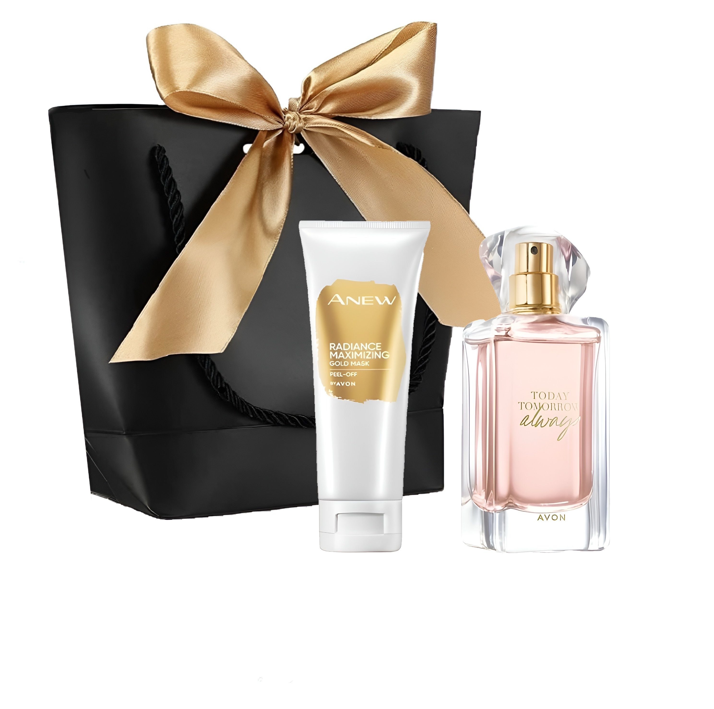 AVON Cosmetics Pflege-Geschenkset TTA ALWAYS für Sie Eau de Parfum Spray für frauen Gesicht Gold Maske Beauty, Elegante Geschenk Damen Duft Geschenkidee Sandelholz Mandarinenblüte