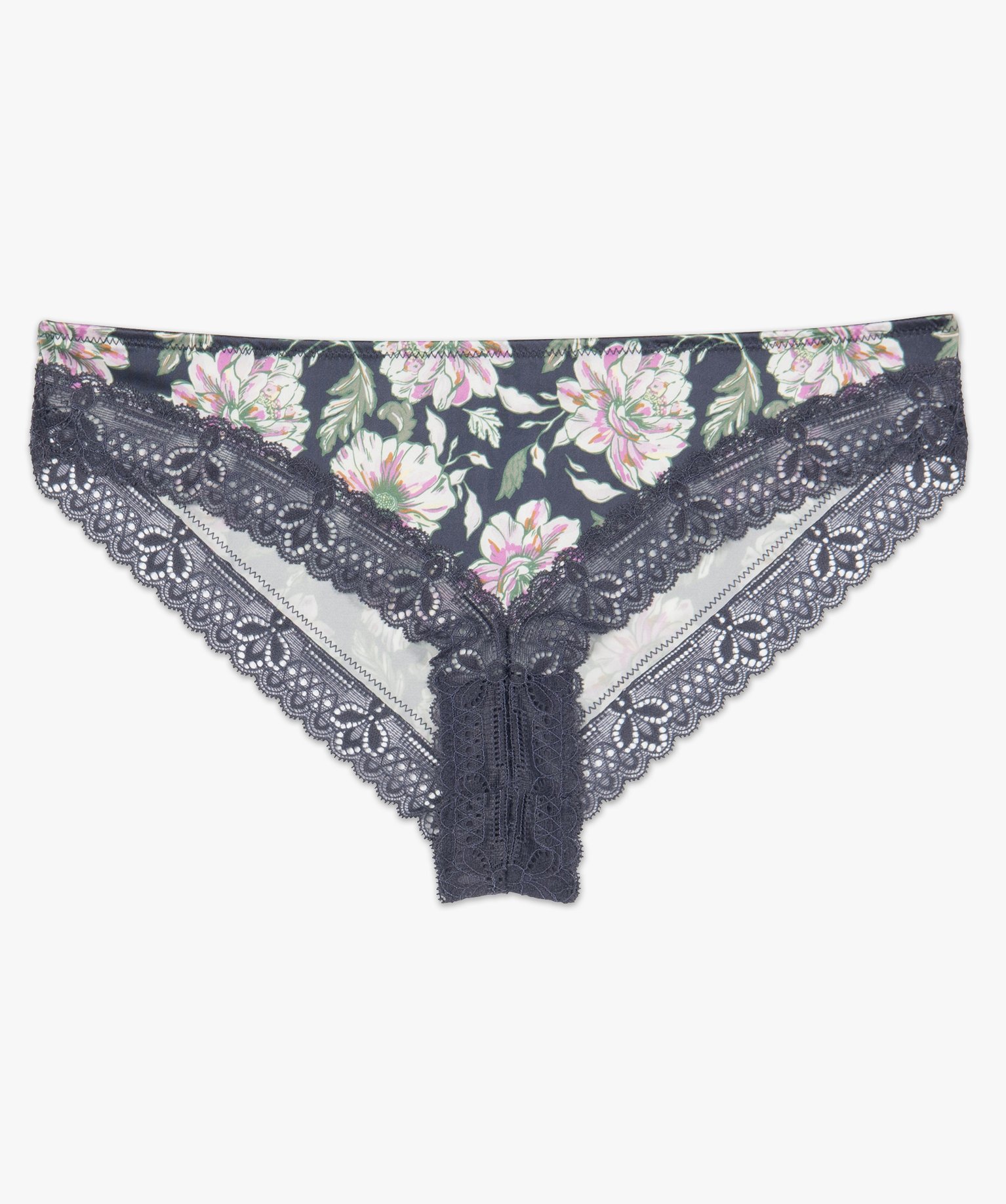 Culotte femme à motifs fleuris et dentelle imprime | GEMO