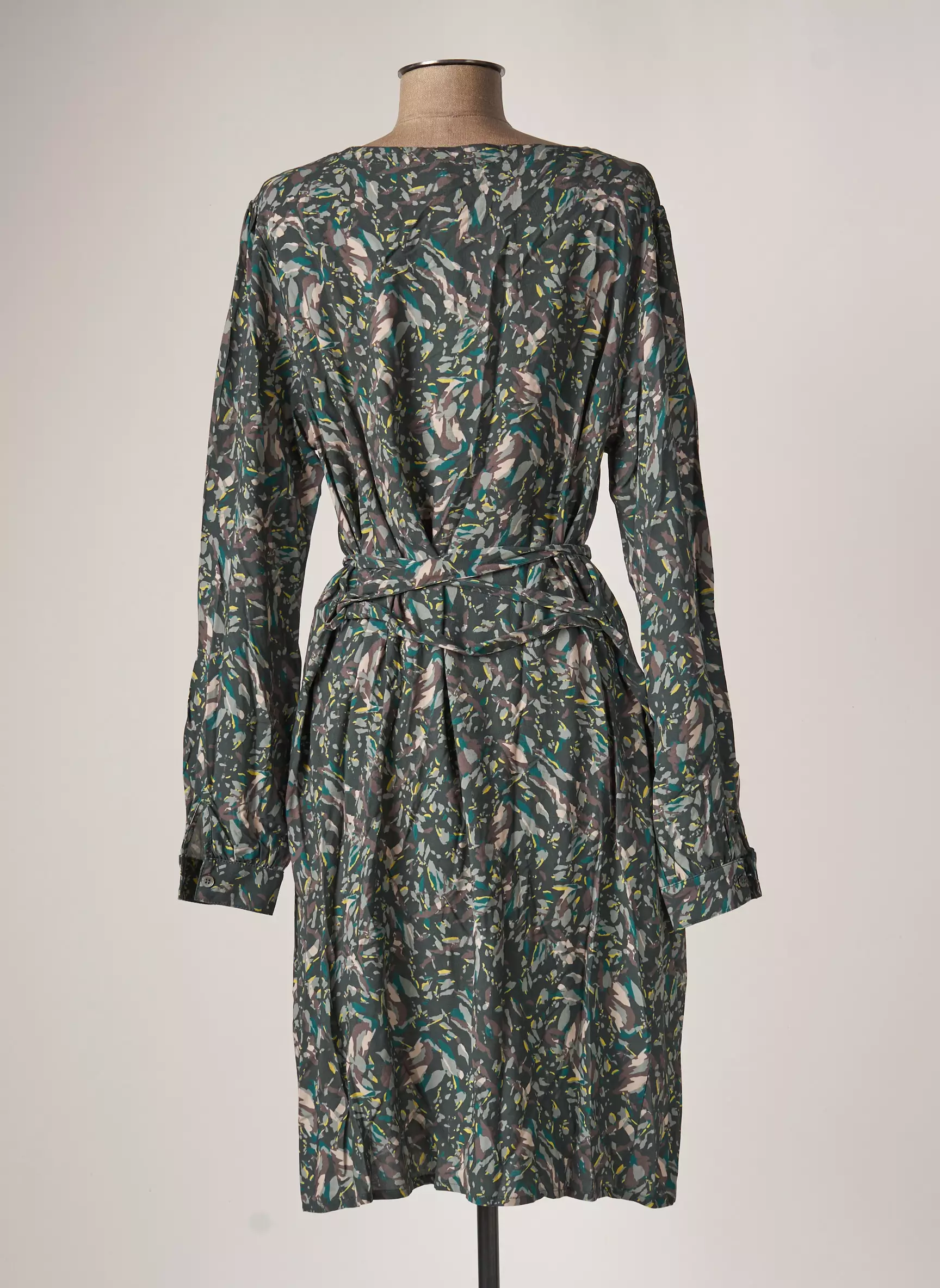 Diplodocus Robes Mi Longues Femme couleur vert