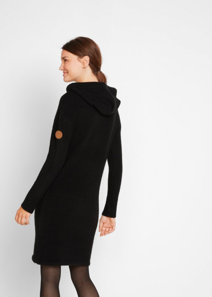 Strickkleid mit Kapuze