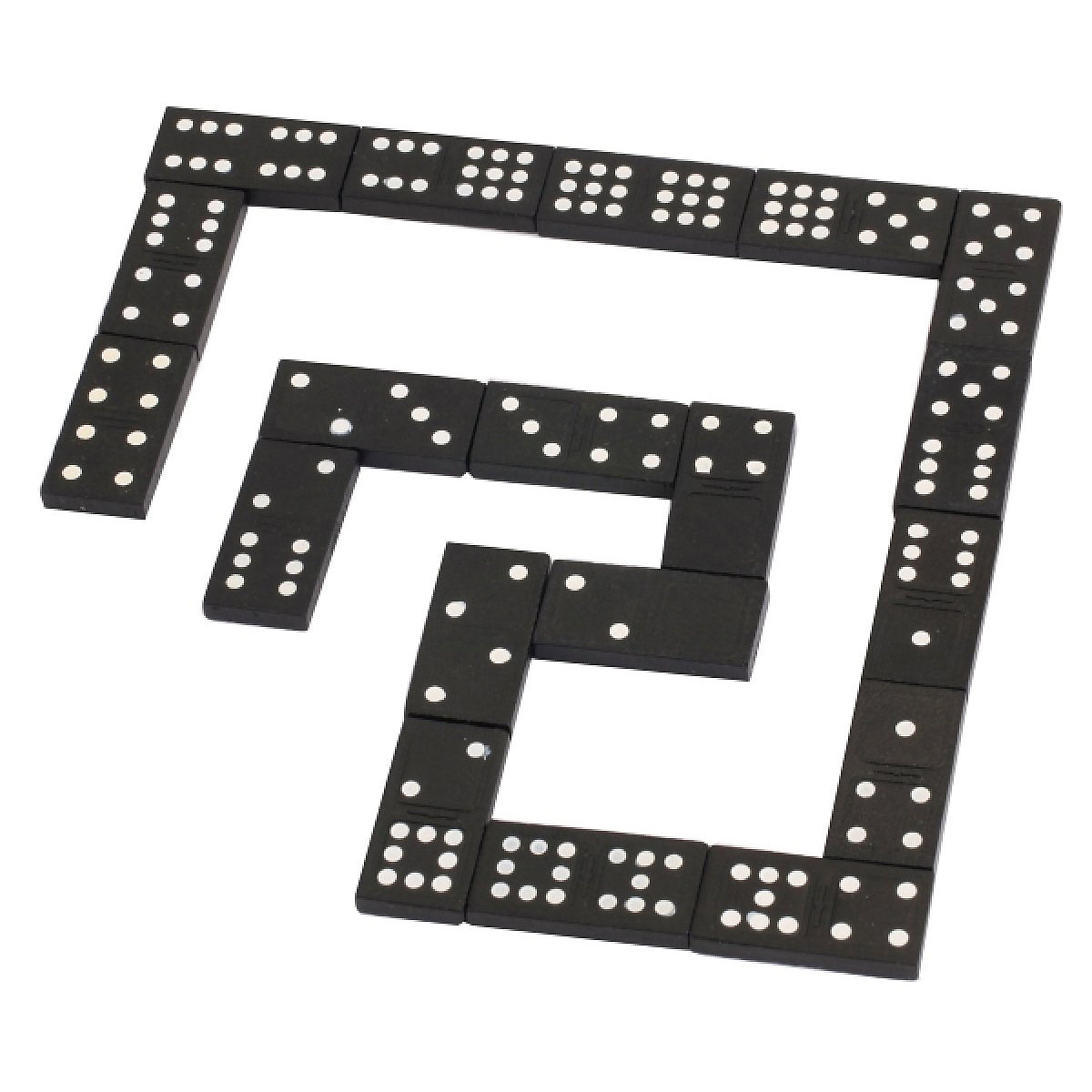 Domino in Holzbox, 55 Steine