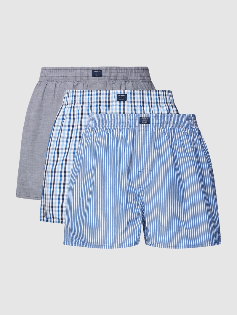 Boxershorts aus Baumwolle im 3er-Pack in royalblau
