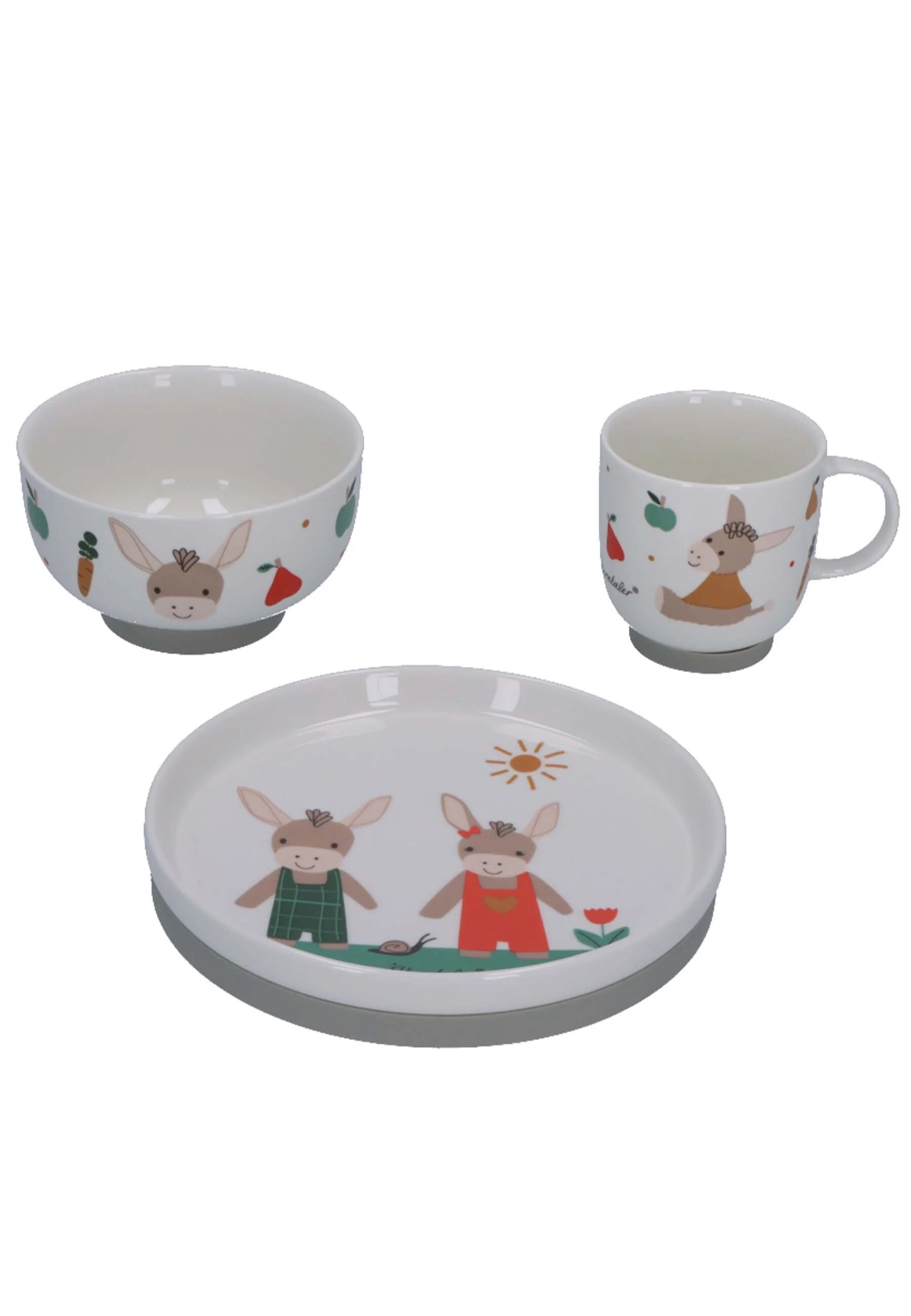 Porzellan-Geschirr-Set Emmis Garden 3-teilig