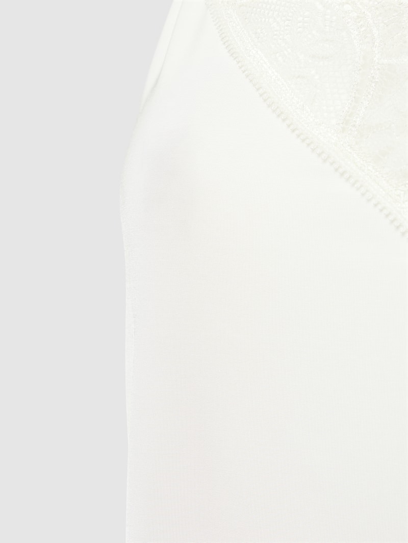 Unterhemd mit Spitzenbesatz Modell 'Camisole Poetry Fame' in offwhite