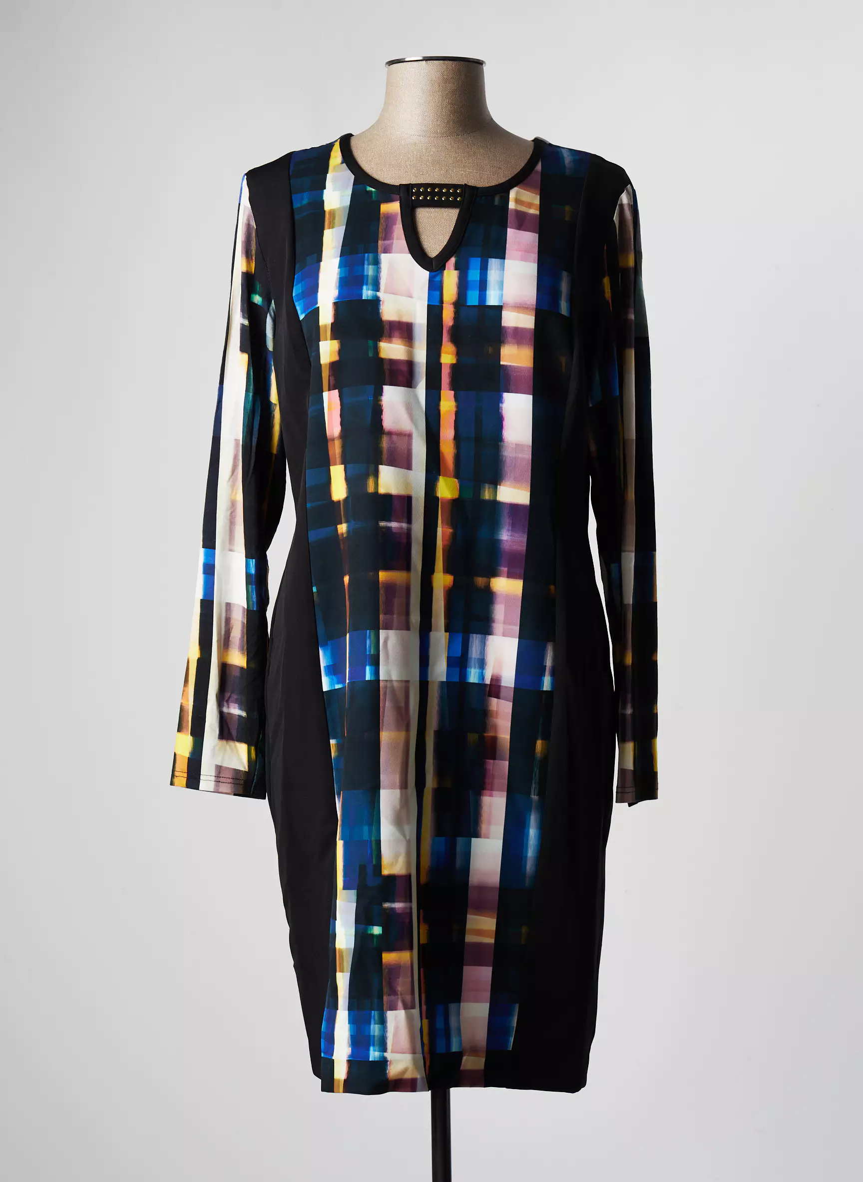 Pause Cafe Robes Mi Longues Femme couleur noir