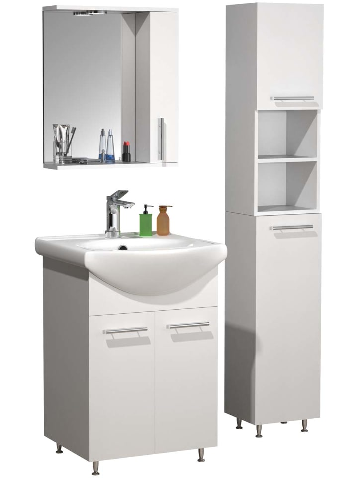 ebuy24 Badmöbelset LisaloM Weiß 85 x 45 cm günstig kaufen onesize