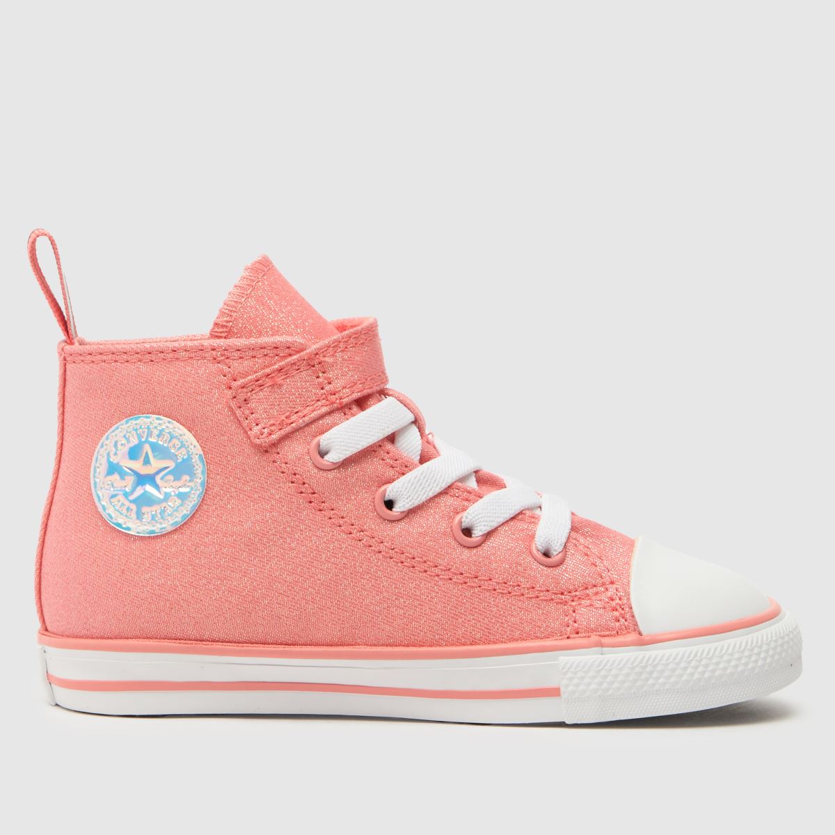 Converse Peach All Star Hi 1v Skimrande Sneakers För Flickor